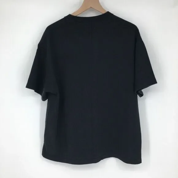 3.Paradis Shirt Men's XL black apple logo tee crew neck graphic embroidered #k - Picture 6 of 6